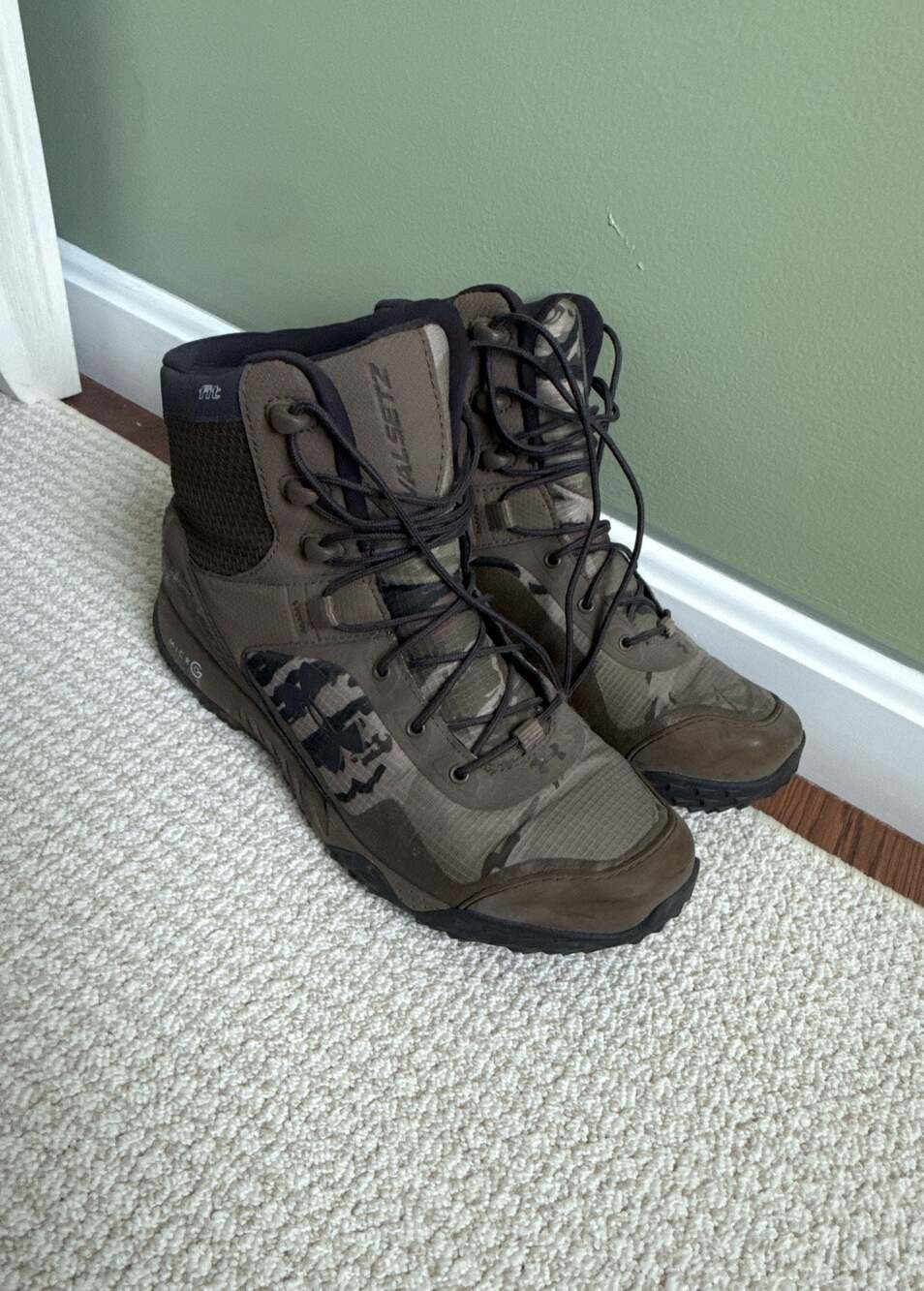 Under Armour Valsetz RTS Ridge Reaper Camo Barren Tactical Boots Size 10
